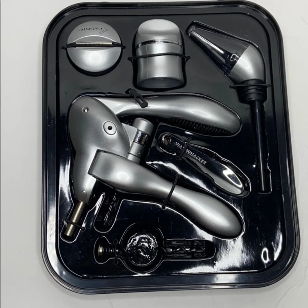 NIB Rabbit 6-Piece Wine opener Tools Set cork screw - Picture 8 of 9
